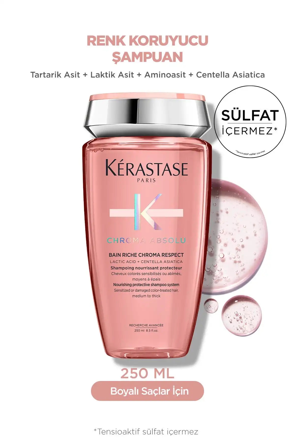 Kerastase Chroma Absolu Bain Riche: Boyalı Saçlar İçin Besleyici ve Koruyucu Şampuan
