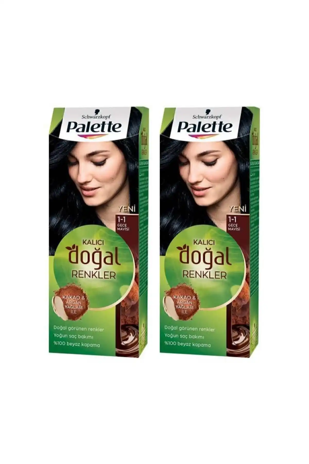 Palette Kalıcı Doğal Renkler 1-1 Gece Mavisi: Amonyaksız Saç Boyası ile Doğal Renk Deneyimi