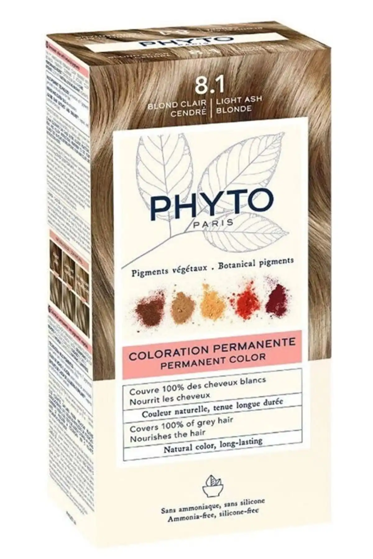 Phyto Color Bitkisel Saç Boyası - 8.1 Küllü Sarı: Doğal Saç Rengi İçin Alternatif