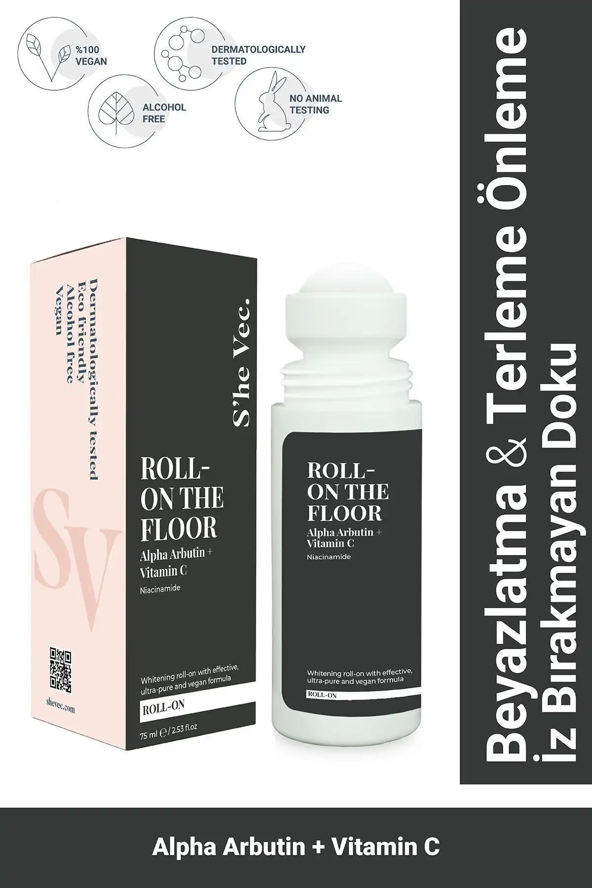 SHE VEC Roll On: Alkol İçermeyen, Ferah ve Etkili Ter Önleyici Deodorant