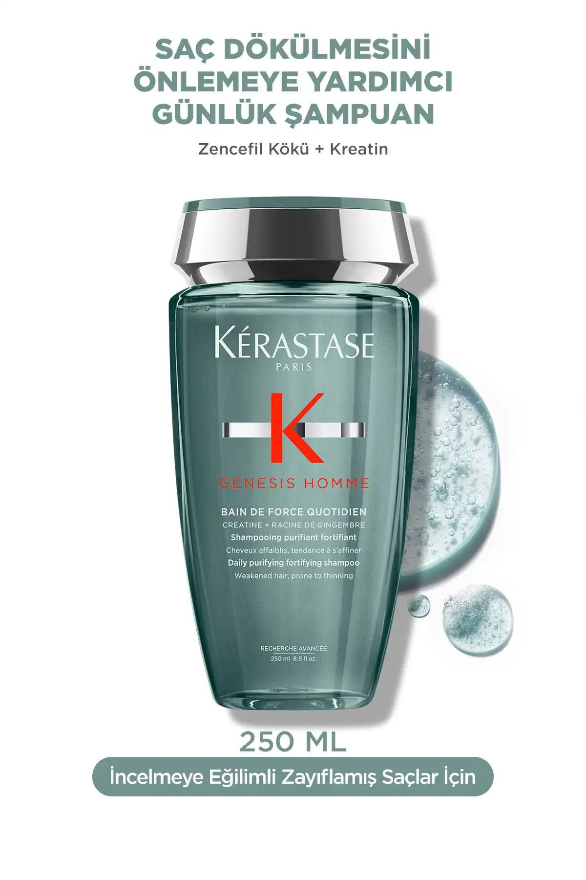 İnce Telli Saçlar İçin Kerastase Genesis Homme Güçlendirici Şampuan İncelemesi