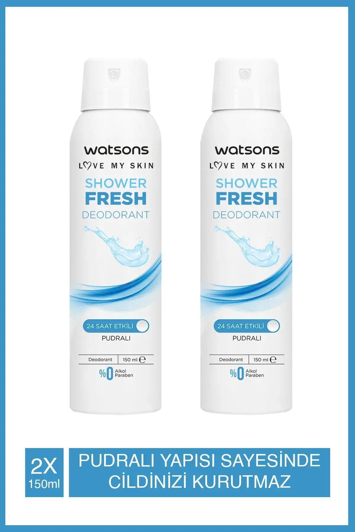 Watsons Shower Fresh Pudralı Deodorant Sprey İncelemesi: 24 Saat Ferahlık