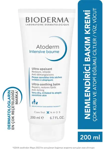 Bioderma Atoderm Intensive Balm: Çok Kuru Ciltler İçin Etkili Nemlendirici