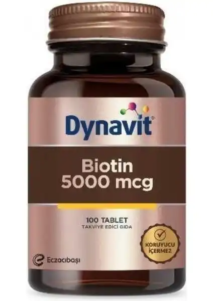 Dynavit Biotin 5000 Mcg: Saç ve Cilt Sağlığını Destekleyen Etkili Takviye