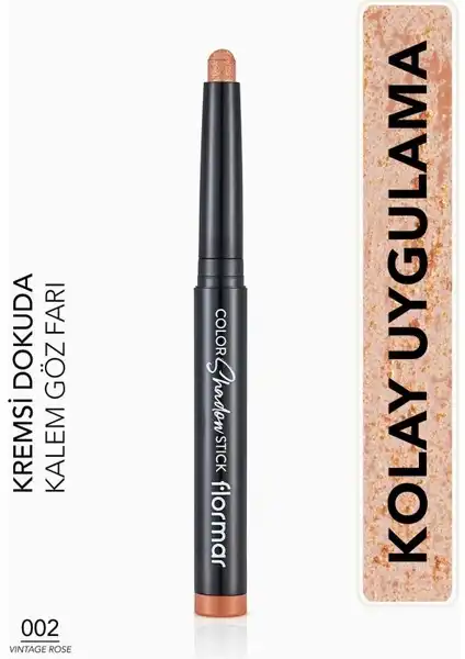 Flormar Color Shadow: Yüksek Pigmentli Asansörlü Kalem Göz Farı Özellikleri