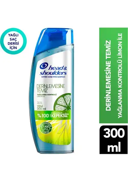 Head & Shoulders Derinlemesine Temizlik Şampuanı: Yağ Kontrolü ve Kepek Önleyici