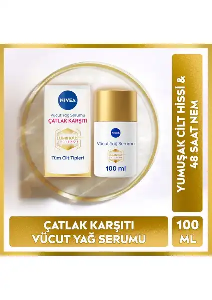 Nivea Luminous630 Çatlak Karşıtı Vücut Yağ Serumu ile Cilt Bakımınızı Destekleyin