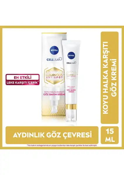 NIVEA Luminous630 Koyu Halka Karşıtı Göz Bakım Kremi Özellikleri ve Faydaları