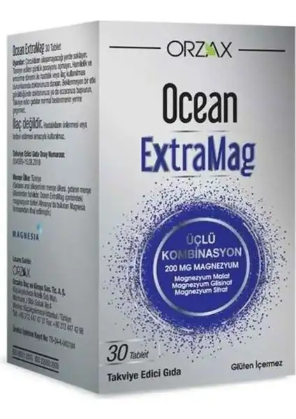 Orzax Ocean ExtraMag: Üçlü Magnezyum Kombinasyonu ile Sağlığınızı Destekleyin