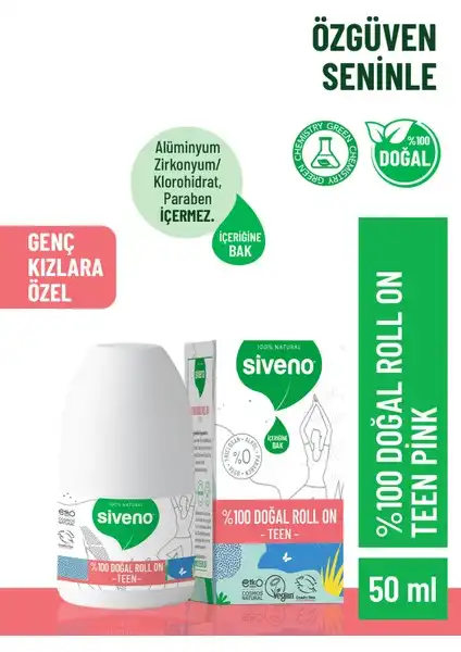 Siveno %100 Doğal Roll On Genç Kız Deodorant: Etkili ve Sağlıklı Seçim