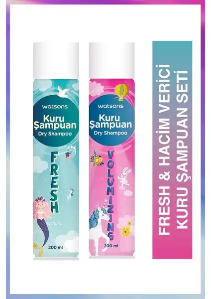 Watsons Hacim Verici Kuru Şampuan ve Fresh Seti ile Etkili Saç Bakımı