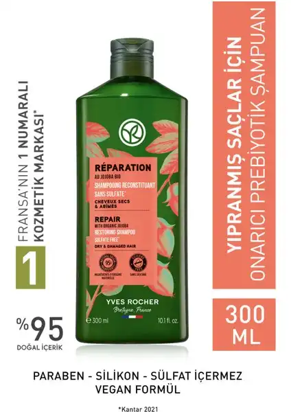 Yves Rocher Yıpranmış Saçlar için Onarıcı Prebiyotik Şampuan İncelemesi
