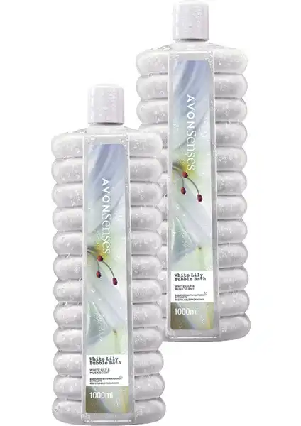 Avon White Lily Beyaz Zambak Banyo Köpüğü 1000 ml İki Adet Set
