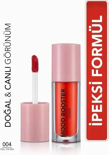 Flormar Mood Booster Yoğun Pigmentli Likit Allık (004): Doğal Görünüm