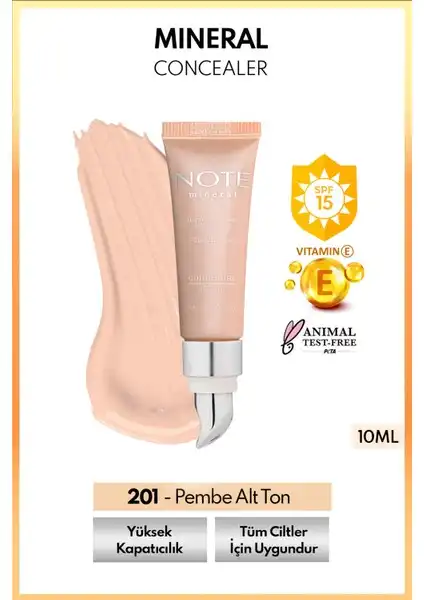 Note Mineral Concealer 201 SPF 15 ile Koyu Halkalarınıza Elveda Edin
