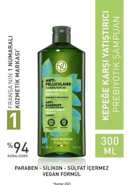 Yves Rocher Kepeğe Karşı Yatıştırıcı Prebiyotik Şampuan Özellikleri