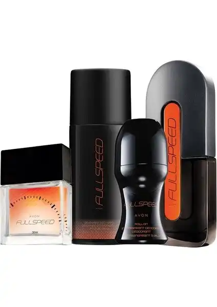 Avon Full Speed EDT 75 Ml Erkek Parfüm 4'Lü Set: Ferah ve Enerjik Uygulama