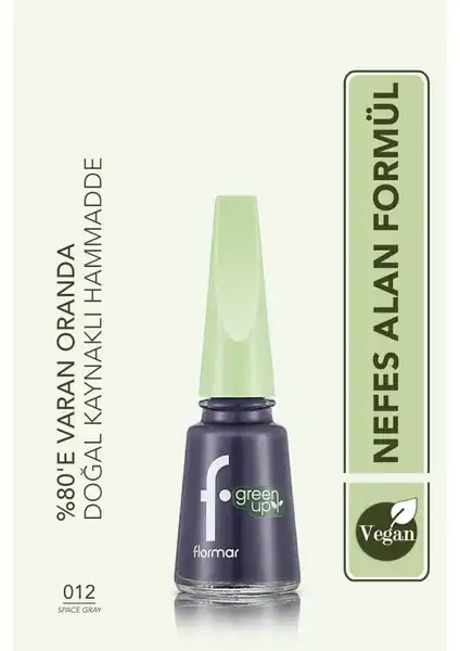 Flormar Green Up Vegan Formüllü Yoğun Renk Veren Parlak Oje Hakkında Bilgi