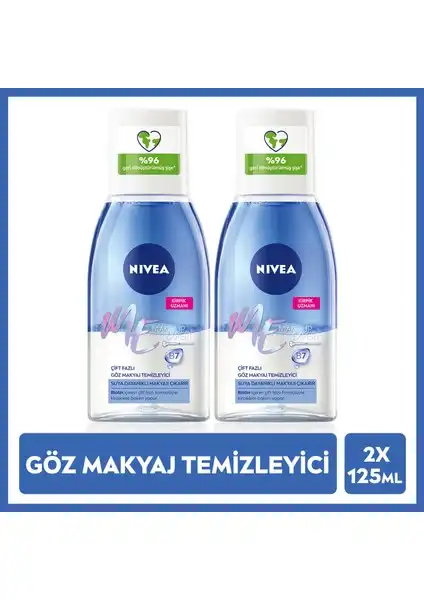 Nivea Çift Fazlı Göz Makyaj Temizleyici ile Etkili ve Nazik Temizlik