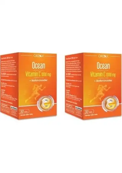 Ocean Vitamin C 1000 mg: Doğal Enerji ve Bağışıklık Desteği Sağlayın