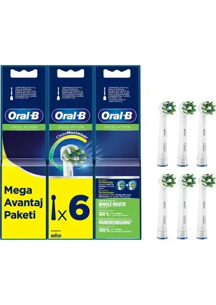 Oral-B Cross Action Clean Maximiser: 6'lı Diş Fırçası Yedek Başlığı İncelemesi