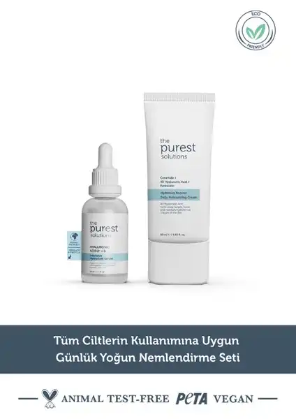 The Purest Solutions Günlük Yoğun Nemlendirme Seti TPS137 ile Cilt Bakımı