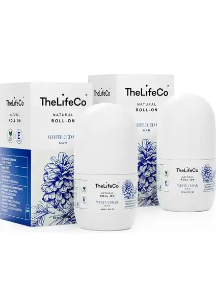 TheLifeCo Doğal Roll-On Deodorant White Cedar ile Taze ve Ferah Hisset