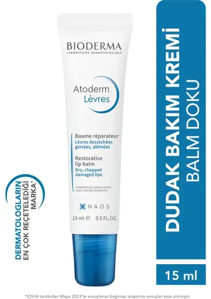 Bioderma Atoderm Dudak Balmı: Kuru Dudaklar İçin Etkili Nemlendirici
