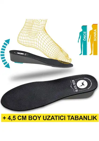 Black Deer Uzatma Tabanlığı: 4,5 cm Boy Uzatma ve Konfor Sağlayan Çözüm