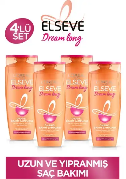 Elseve Dream Long Şampuan Seti: Uzun ve Yıpranmış Saçlar İçin Çözüm