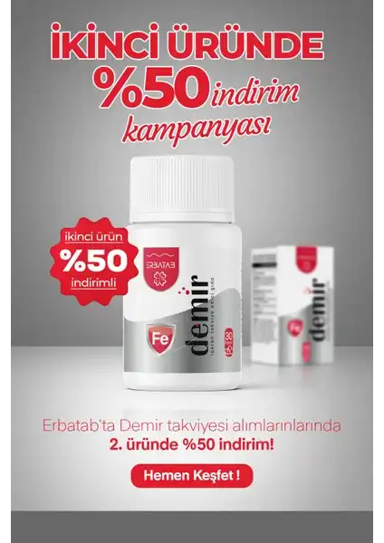 Erbatab Demir Vitamin 30 Kapsül ile Doğal Takviye Seçeneği