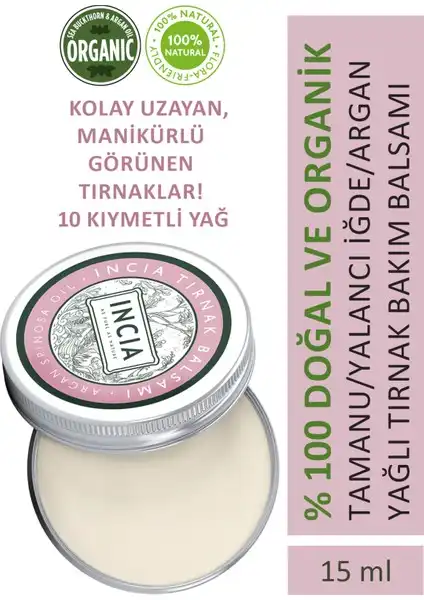 INCIA %100 Doğal Tırnak Bakım Balmı ile Tırnak Sağlığınızı Koruyun