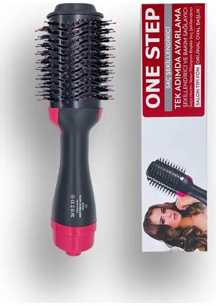 One Step Saç Şekillendirici ve Düzleştirici Fön Tarağı ile Evinizde Salon Görünümü