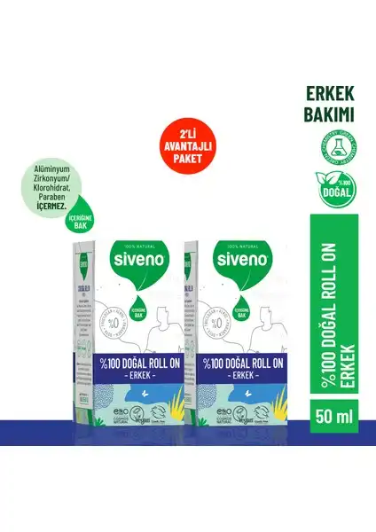 Siveno %100 Doğal Roll-On Erkek Deodorant İncelemesi ve Avantajları