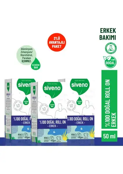Siveno %100 Doğal Roll-On Erkek Deodorant İncelemesi ve Özellikleri