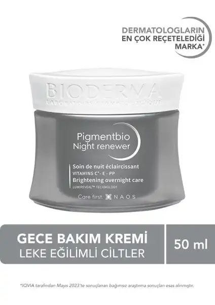 Bioderma Pigmentbio Night Renewer Gece Kremi İncelemesi ve Faydaları