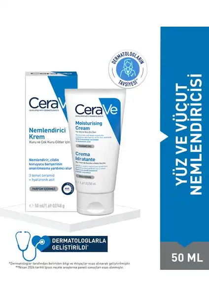 CeraVe Nemlendirici Krem ile Kuru Ciltler için Etkili Bakım Çözümü