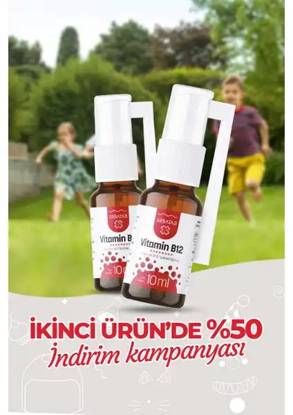 Erbatab Metilkobalamin B12 Sprey: Enerji ve Sağlık İçin Etkili Takviye