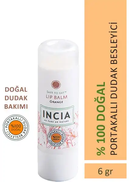 INCIA %100 Doğal Dudak Besleyici Portakal Kremi İncelemesi ve Özellikleri