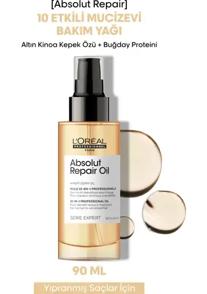 L'oreal Professionnel Absolut Repair: Yıpranmış Saçlar için 10 Etkili Bakım Yağı
