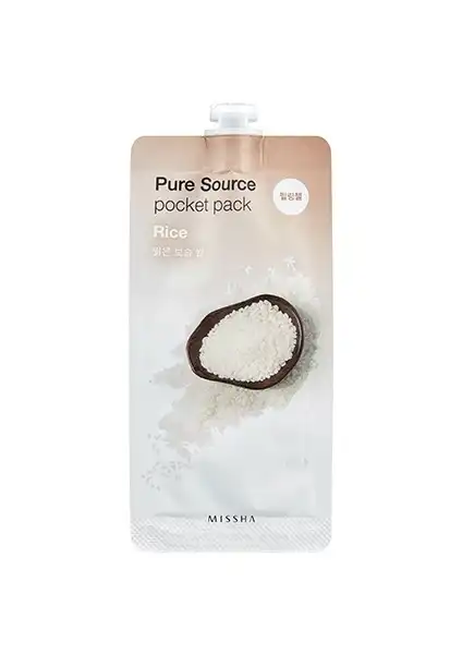 Missha Pure Source Pocket Pack (Rice): Doğal ve Etkili Cilt Bakım Maskesi