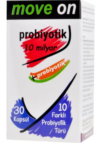 Move On Probiyotik 10 Milyar + Prebiyotik: Sindirim Sağlığına Destek