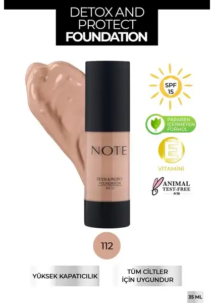 Note Detox & Protect Canlandırıcı Etkili SPF 15 Kapatıcı Fondöten İncelemesi