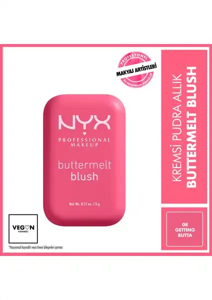 NYX Buttermelt Blush Kremsi Pudra Allık - 08 Getting Butta İncelemesi