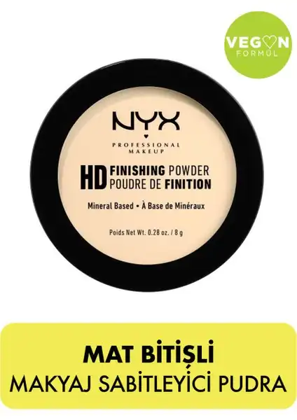 NYX High Definition Sabitleyici Pudra: Vegan Formül ve Aydınlık Görünüm