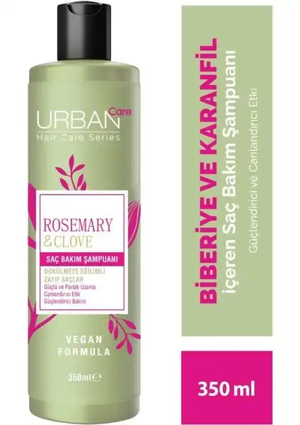 Urban Care Biberiye & Karanfil Saç Bakım Şampuanı ile Saçlarınıza Canlılık Katın