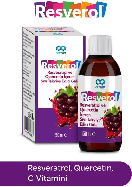 Armin Resverol: Resveratrol ve Quercetin İçeren Sıvı Takviye Edici Gıda