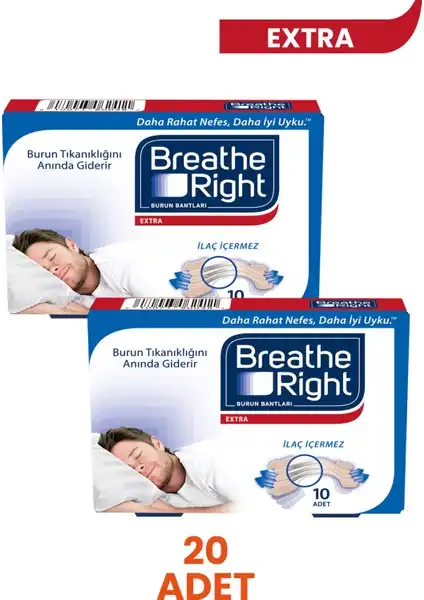Breathe Right Extra Boy 10'Lu: Burun Tıkanıklığı İçin Pratik Çözüm