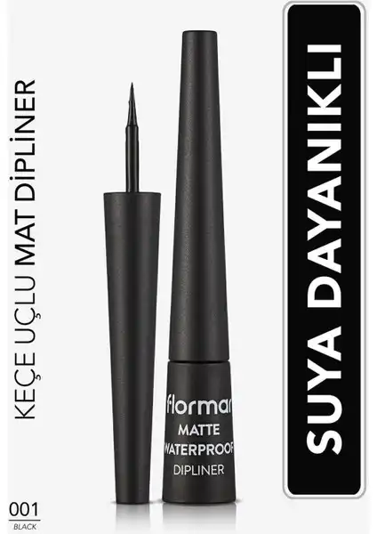 Flormar Matte Yoğun Renk Veren Suya Dayanıklı Mat Eyeliner İncelemesi