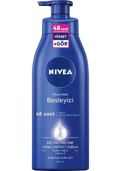 NIVEA Besleyici Vücut Sütü ile Kuru Ciltler İçin Derin Nemlendirme